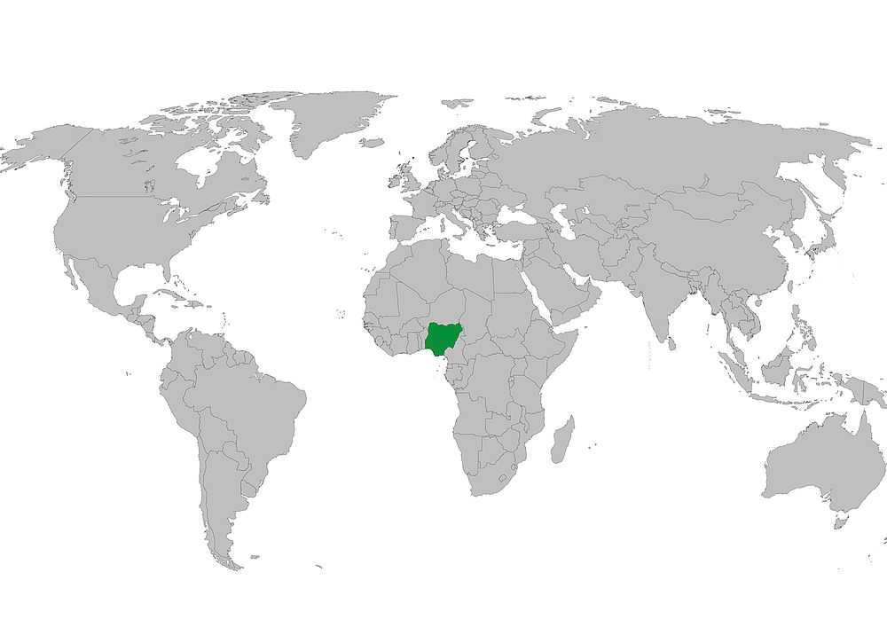  Nigeria  Weltkarte  creactie