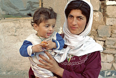 Mutter mit Kind - Irakische Binnenvertriebene