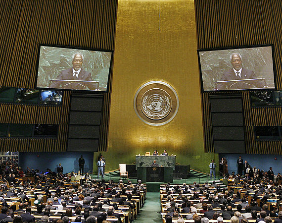 Rede Kofi Annan vor der UN- Generalversammlung