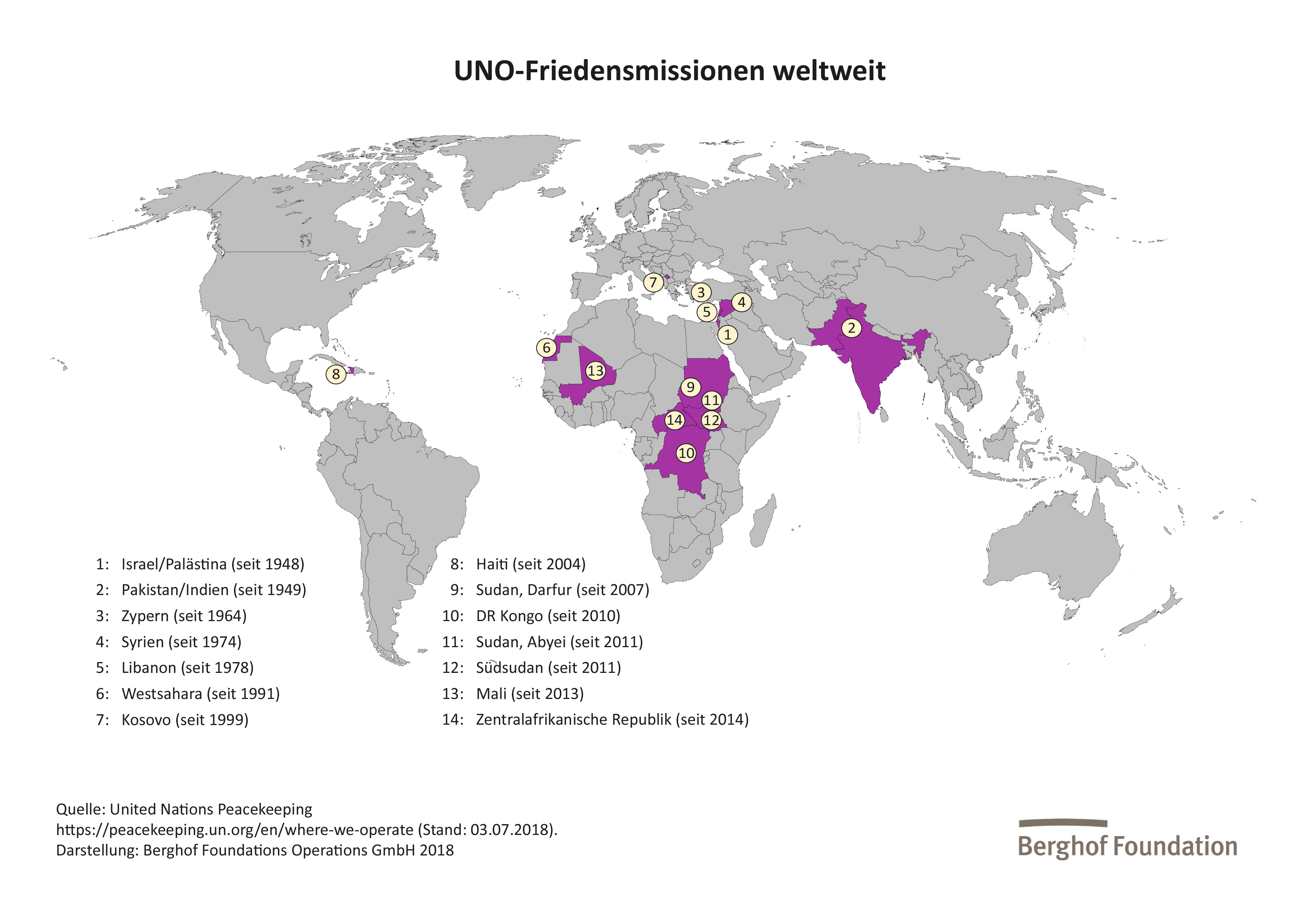 Weltkarte Iran FRIEDEN FRAGEN